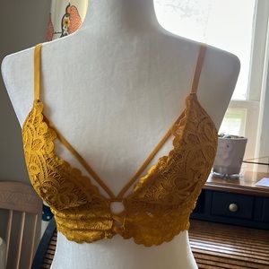 Mustard Lace Bralette